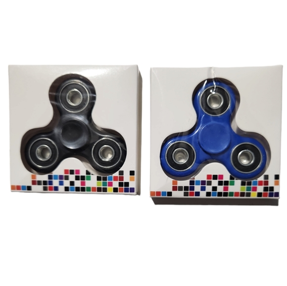 Fidget Spinner Toys Set of 5 Fidget Spinners Black, Red, Blue, Green, White - Picture 2 of 3